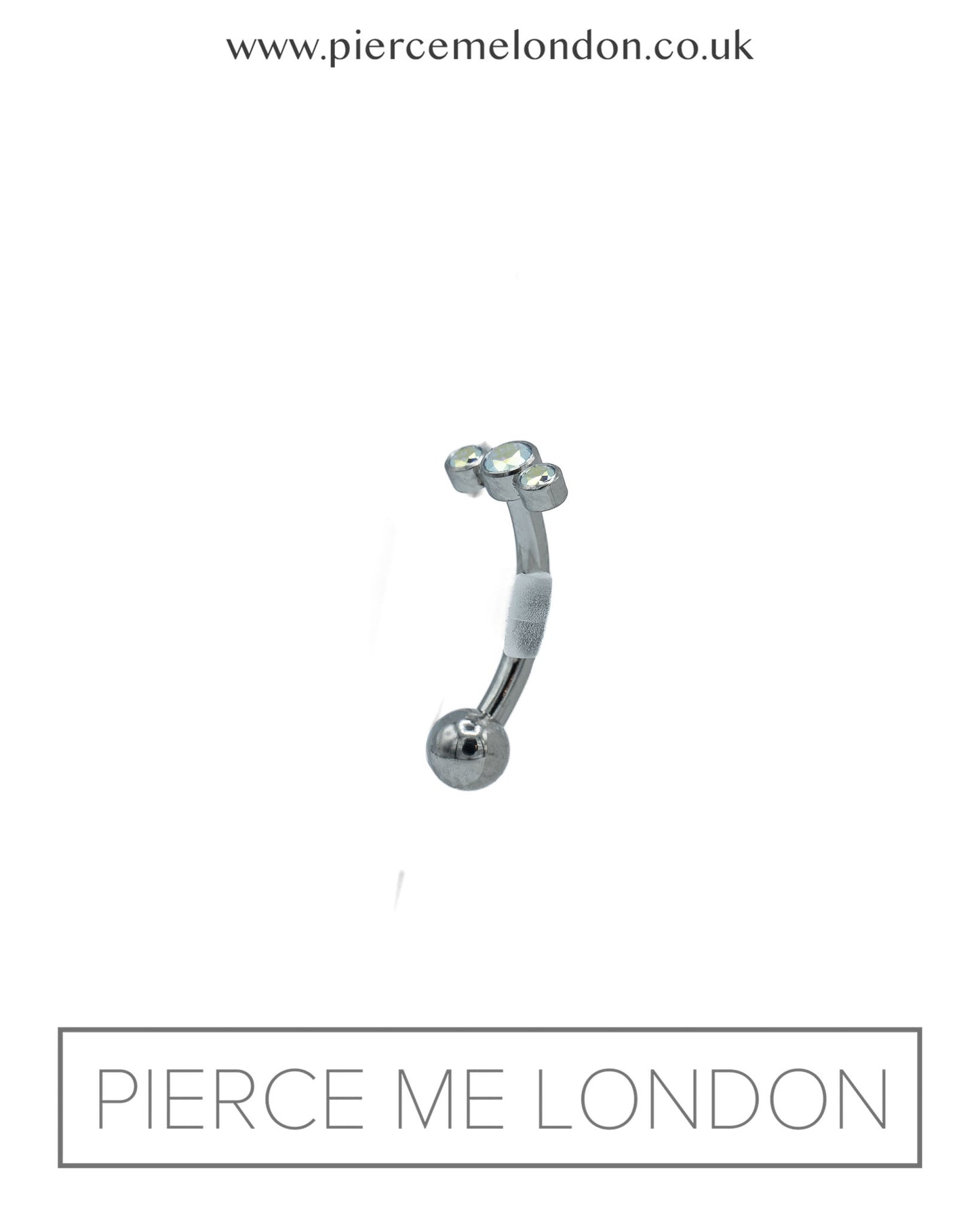 Gemmed Micro Curved Barbell - AB Favour (Le Roi)