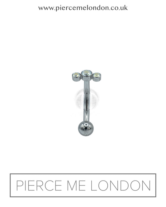 Gemmed Micro Curved Barbell - AB Favour (Le Roi)