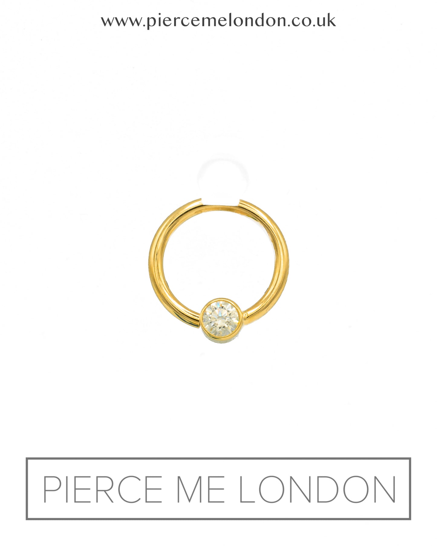 Fixed Bezel Set Ring YG
