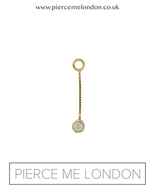 Round Dangle Medium YG