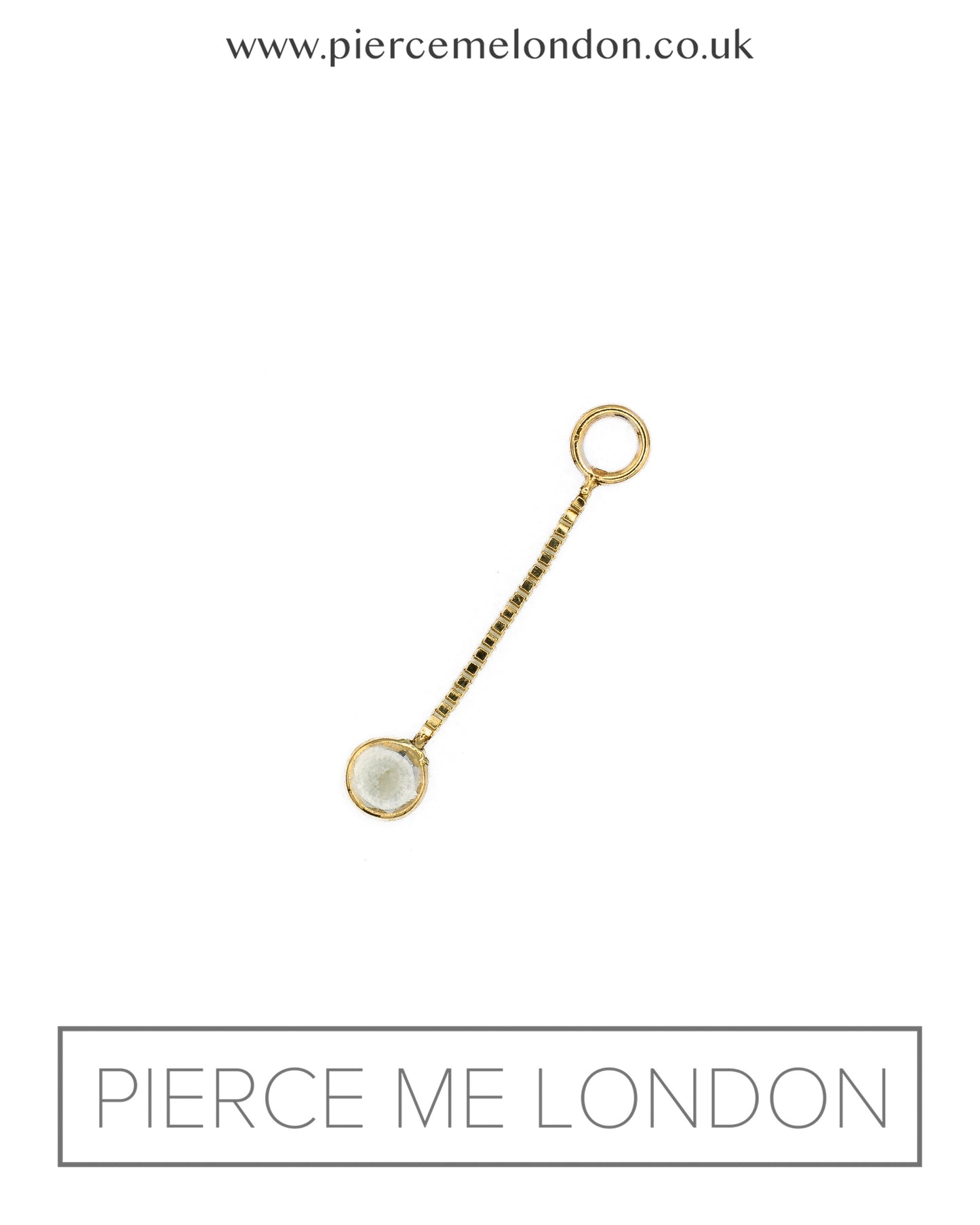 Round Dangle Medium YG