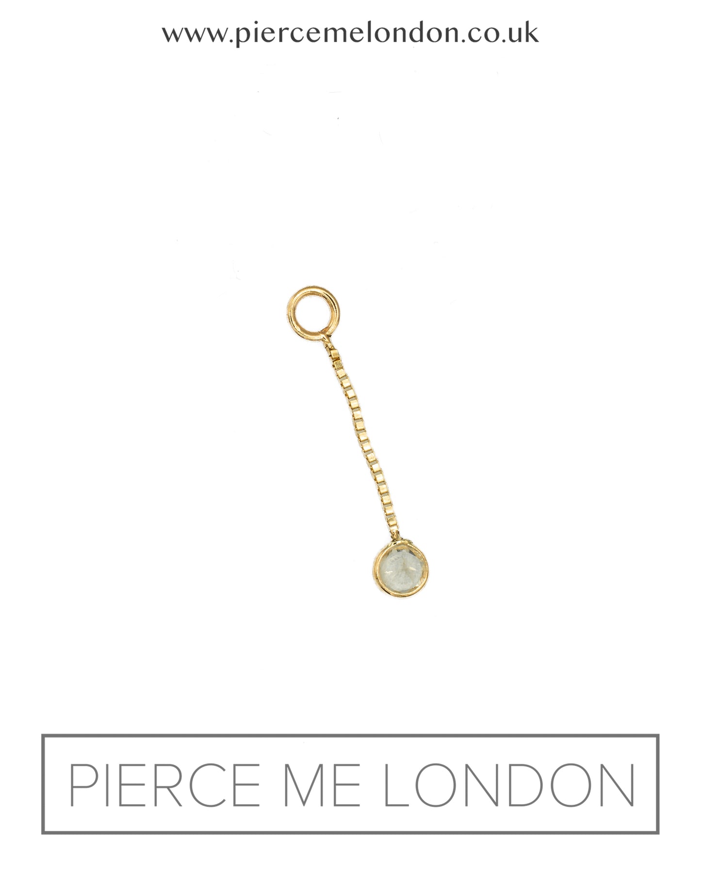 Round Dangle Medium YG